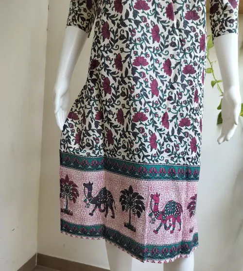 Kalamkari Print Cotton Kurti 4